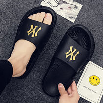 New shoes Net red slippers Korean version of summer non-slip ins wear home sandals a word drag 2020 trend men