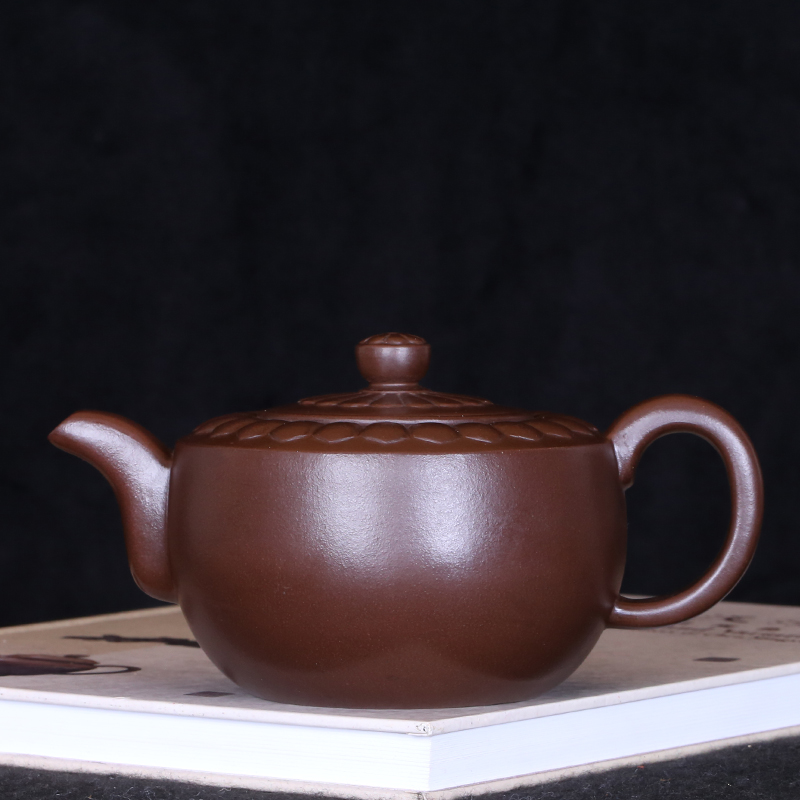 Taiwanese returning old purple clay pot, famous master Zhu Kexin in the early days of the Cultural Revolution hand-made Linghua bowl pot