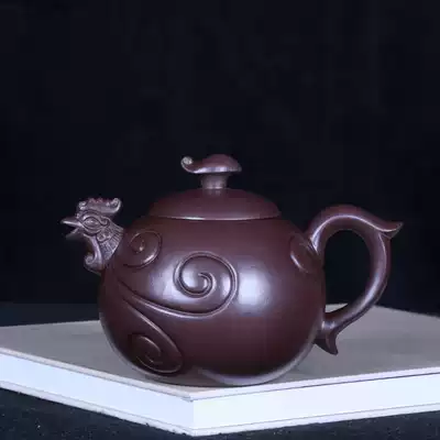 Taiwan returning old teapot Yixing purple sand famous early Gu Jingzhou all hand-made old purple mud chicken pot