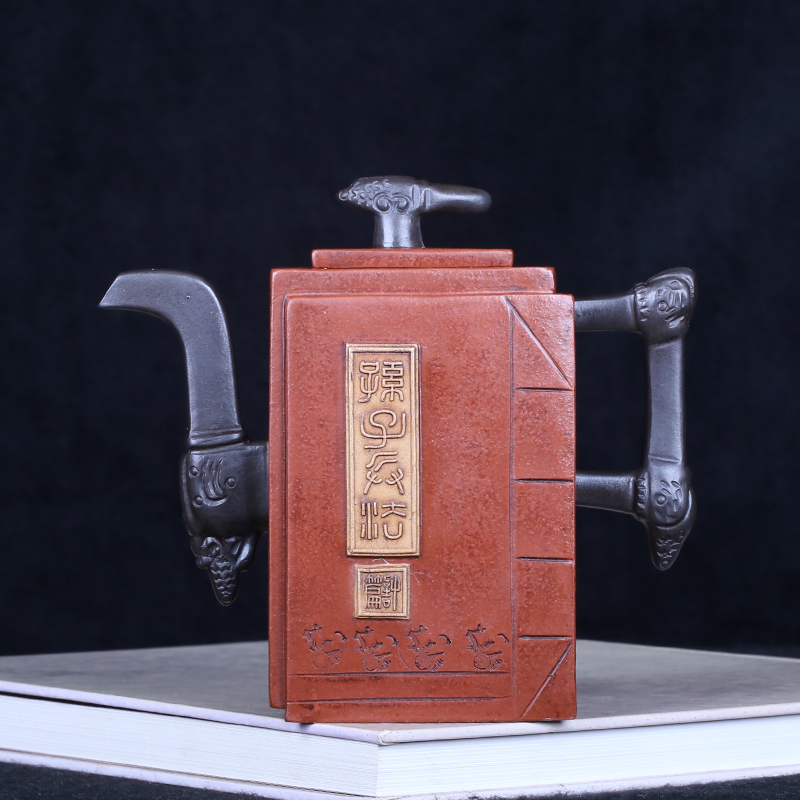 Taiwan Reflux Old Purple Sand Pot Ming and Qing Old pot Ling Wanxing all handmade with a single hole Old pot Sun Zibing Law