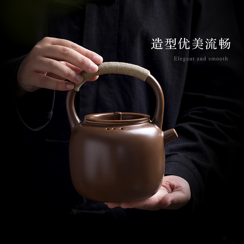 Soda is Cloud art of jingdezhen glaze manual white clay pot pot kettle pot clay POTS to girder kung fu tea taking