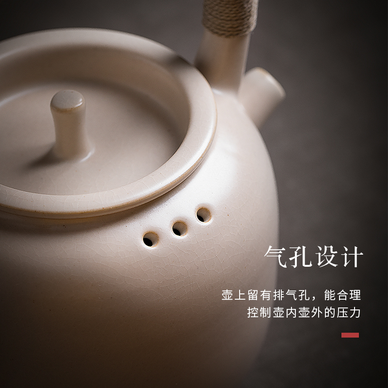 Soda is Cloud art of jingdezhen glaze manual white clay pot pot kettle pot clay POTS to girder kung fu tea taking