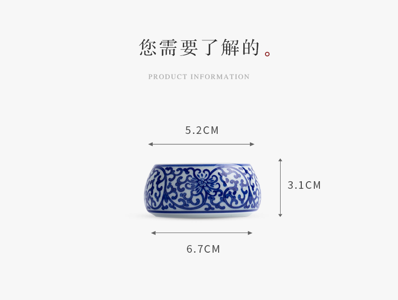 Cloud of jingdezhen blue and white manually operation bound branches cover buy antique cover frame lid kung fu tea taking with zero