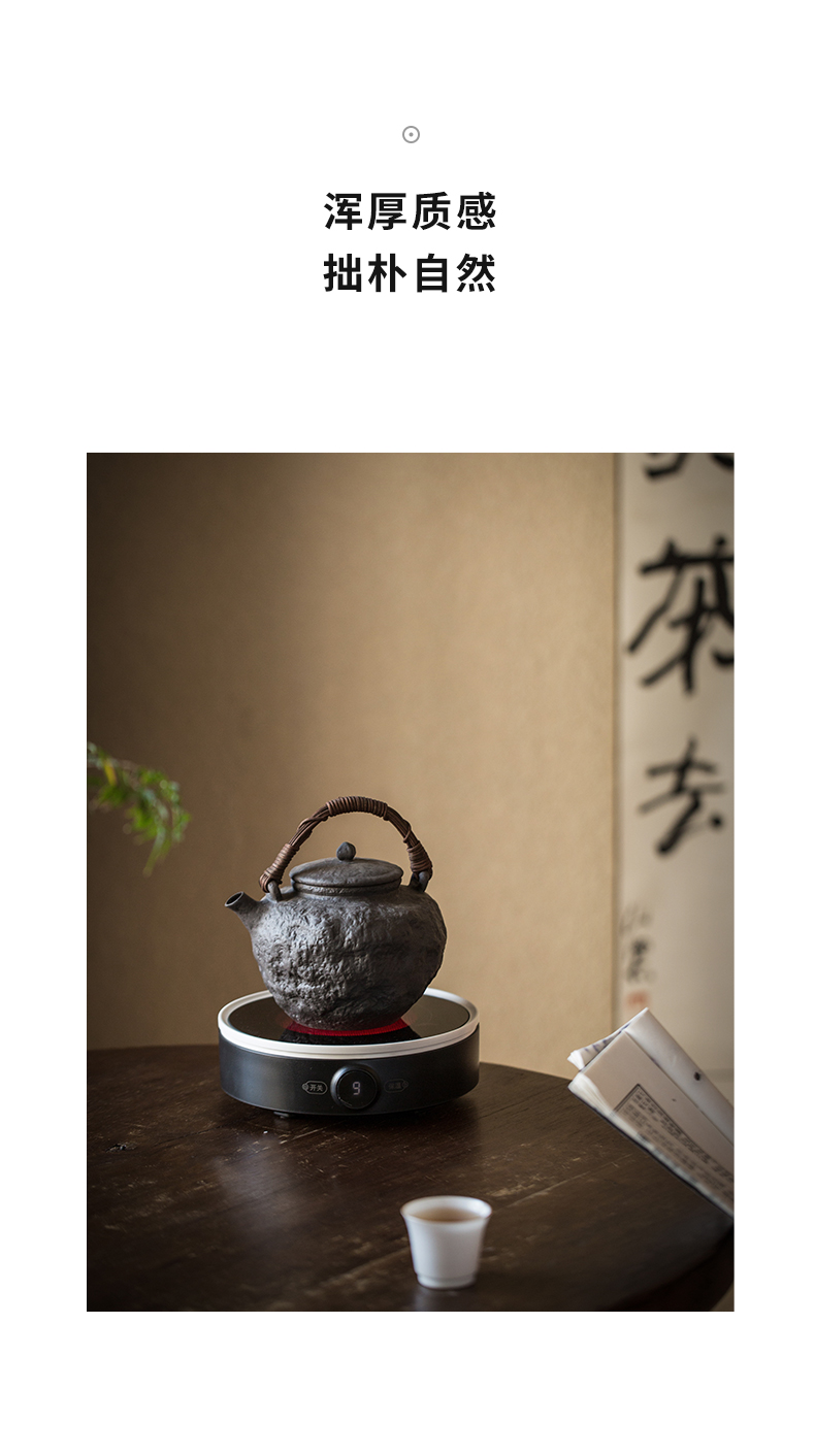 Cloud (coarse pottery pot of archaize girder creative manual jingdezhen ceramic old rock, prevent hot boiled tea, kungfu tea set