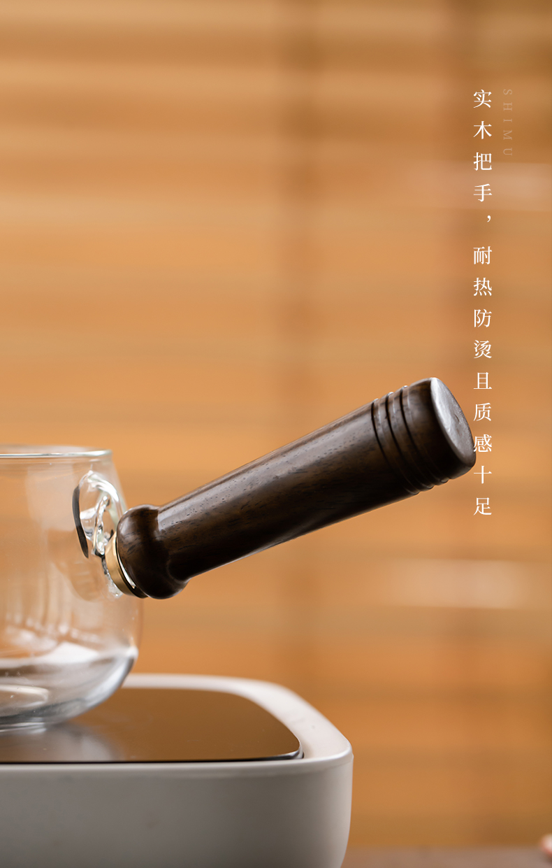 The Japanese side of heat - resistant glass teapot single pot of rotating filter tank electric TaoLu cook kung fu teapot The teapot