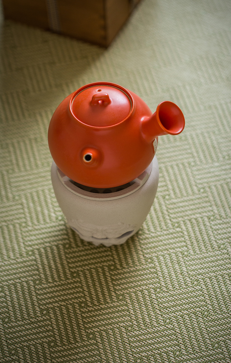 Cloud (alum red ceramic side the boiling kettle household girder ceramic POTS white tea, the tea, the electric TaoLu boiled tea ceramic furnace