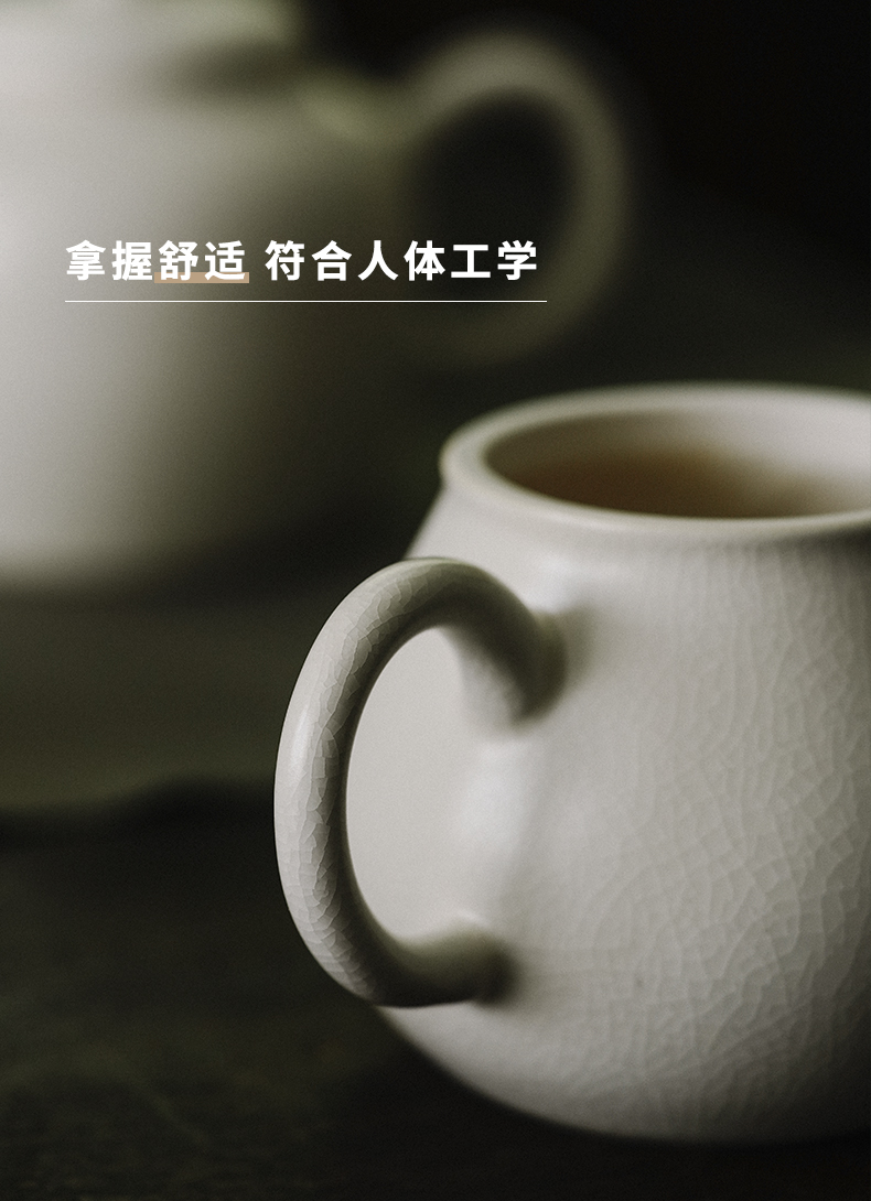 Cloud art of jingdezhen pure manual soda glazed pottery pot teapot tea open piece of kung fu tea set for