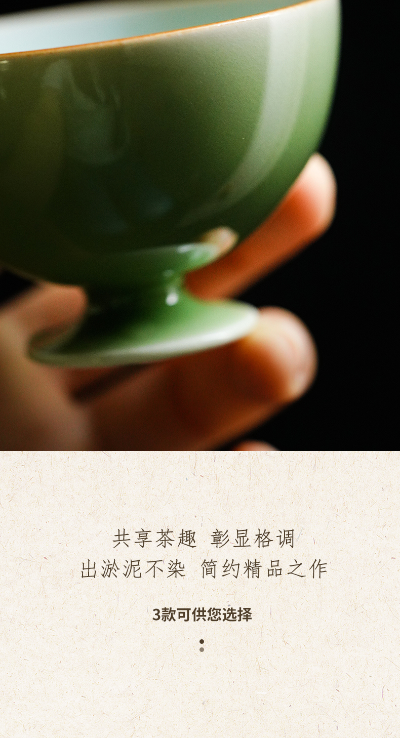 Cloud art of jingdezhen high temperature jade glaze checking ceramic cups kung fu masters cup sample tea cup small cups of tea cups