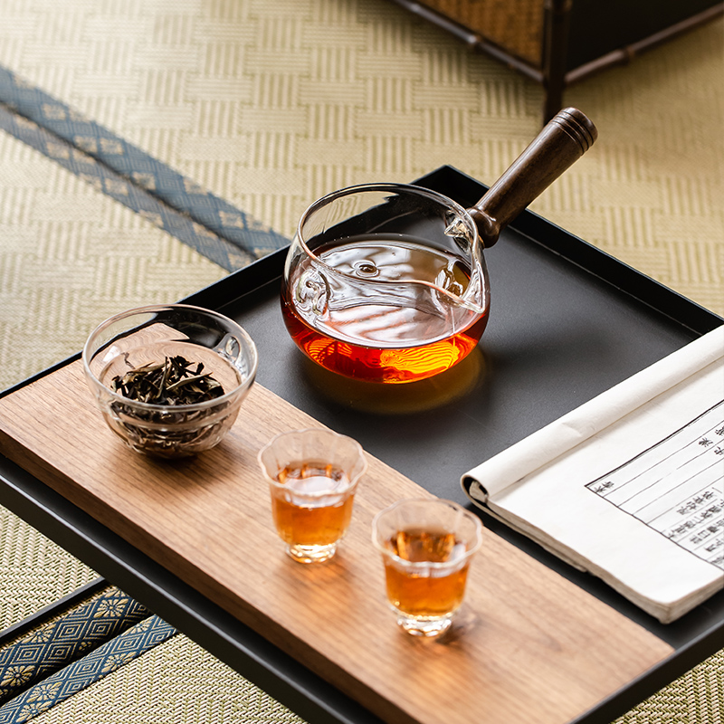 The Japanese side of heat - resistant glass teapot single pot of rotating filter tank electric TaoLu cook kung fu teapot The teapot