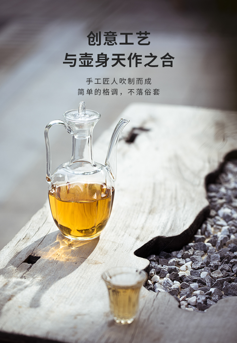 Tea set household manual imitation song dynasty style typeface cooked melon leng ewer heat - resistant glass teapot household electrical heating TaoLu teapot