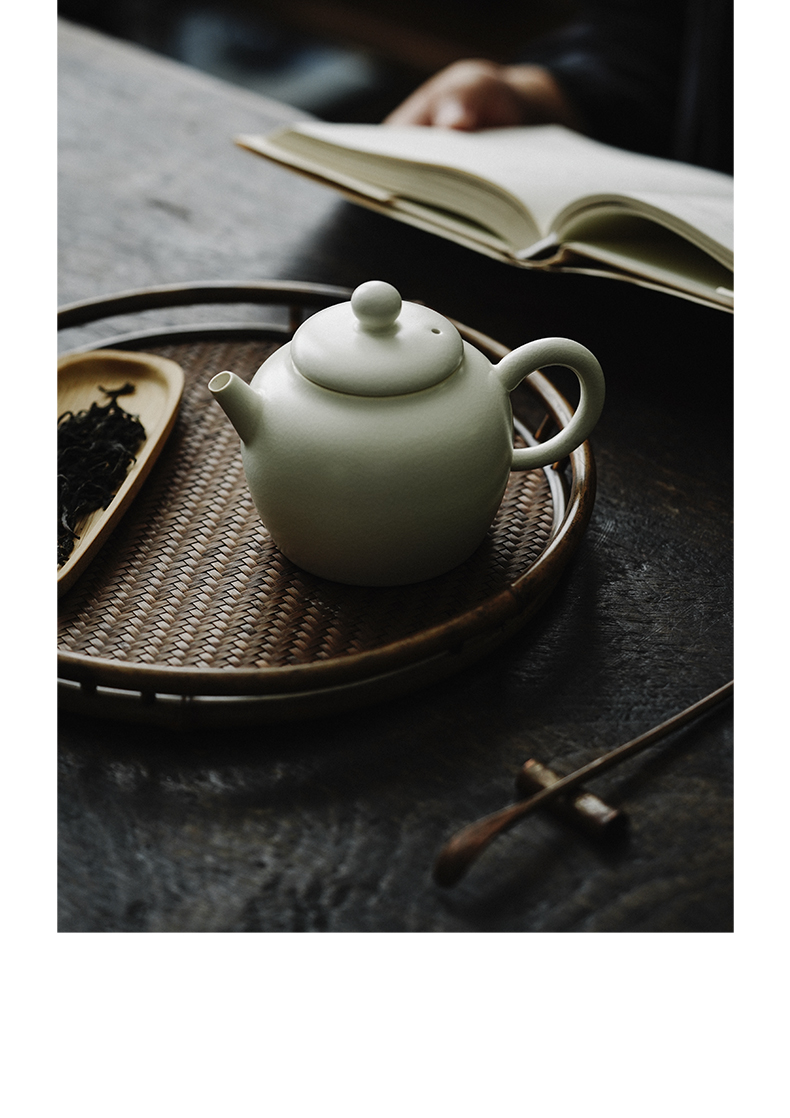 Cloud art of jingdezhen pure manual soda glazed pottery pot teapot tea open piece of kung fu tea set for