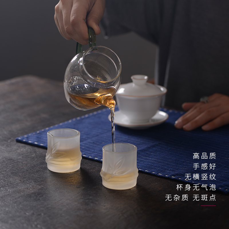 Cloud Cloud art of jingdezhen sample tea cup cover buy frosted glass Japanese checking bamboo kung fu tea master CPU