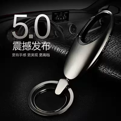 Jobon Zhongbang car keychain personality simple 2019 zinc alloy wear-resistant pendant key ring ring creativity