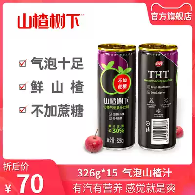 New Guanfang Hawthorn under Hawthorn Bubble Juice Drink 326g * 15 bottles without sucrose added
