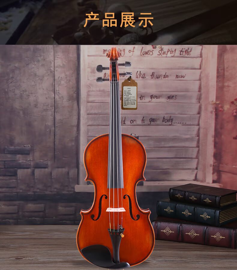 Nhạc cụ Qingge QV203 Đàn violin làm bằng tay thuần túy Trẻ em Người lớn mới bắt đầu Thực hành Kiểm tra Đã được phân loại Guitar di động - Nhạc cụ phương Tây đàn guitar acoustic