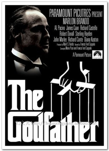 Godfather 1 Coppola 2 movie poster art film decorative painting
