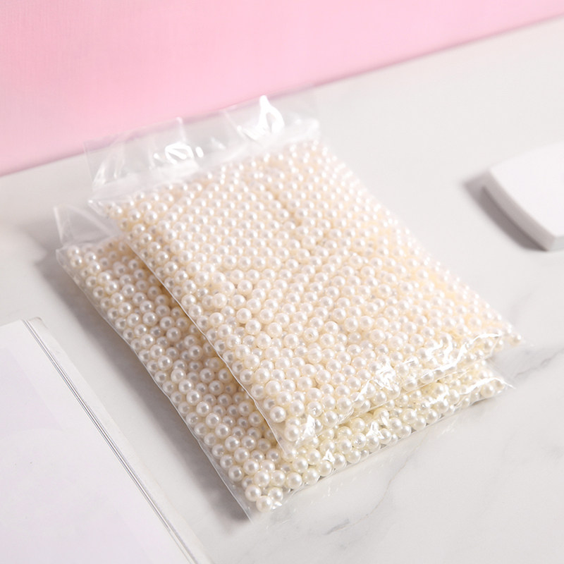 Makeup brush storage box brush bucket filled with pearl dust-proof belt cover portable acrylic Nordic lipstick large desktop