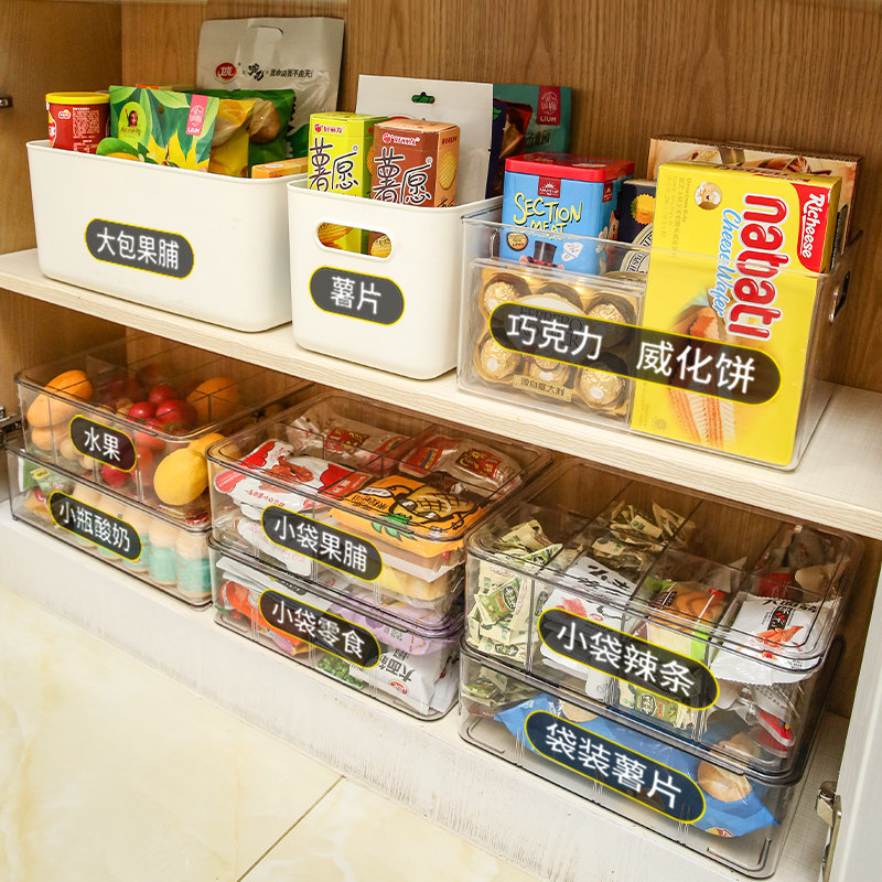 Snack Containing Box Covered Table Living Room Tea Table Large Capacity To Eat Transparent Shake-Up of the same Containing Box Creativity