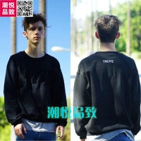 Troy Hee với quần áo giống nhau Áo len cổ tròn Troye Sivan nam và nữ thủy triều tem tem tay áo dài hoodie nam