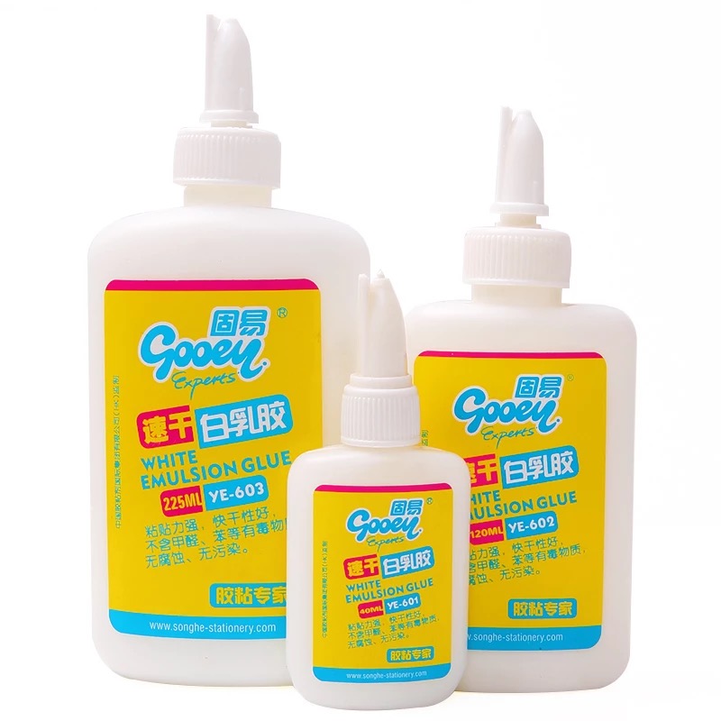 Solid white latex quick-drying white glue adhesive children's handmade DIY glue model wood paper cloth