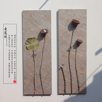 Wall decoration Solid wood wall decoration Chinese retro pastoral style Nordic wall hanging solid wood creative modern simple wall decoration