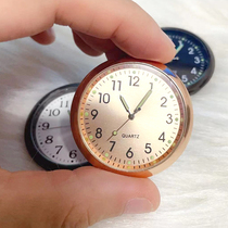 Car-in-car clock car small round table high-precision interior quartz meter decoration vehicle watch high-end simple