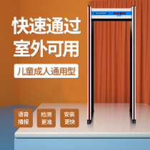 Infrared temperature measuring door Automatic detection Through the type of temperature measuring door High temperature alarm channel Thermal imaging metal security door