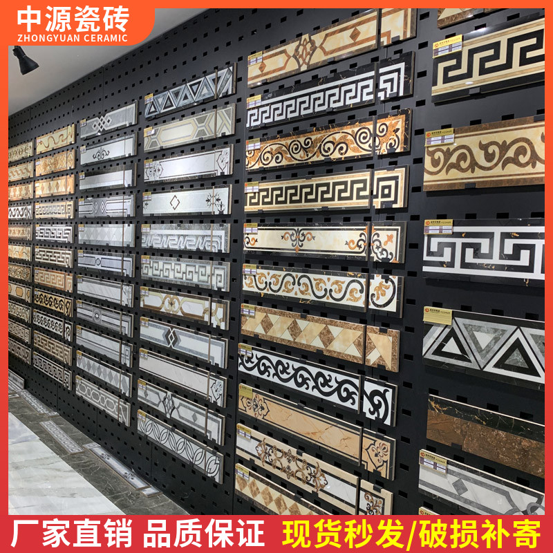 Wave wire tile 150x800 microcrystalline gilded imitation waterjet wave playing wire floor tile aisle restaurant circle sideline line