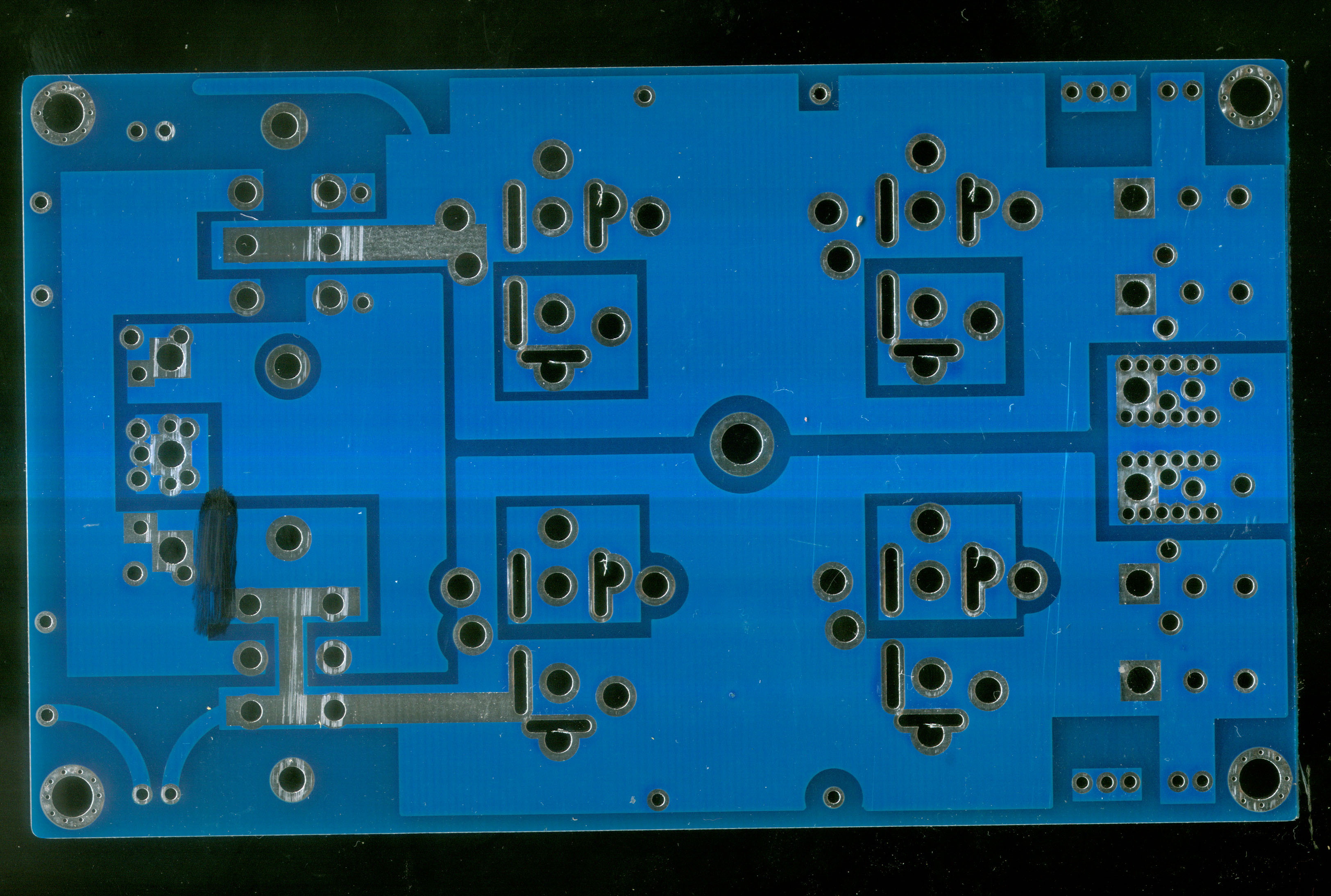Empty board 4 Capacitor welded Schottky rectifier filter power supply board New 120A rectifier filter power supply board
