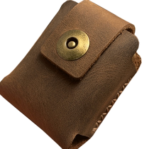 Large lighter holster Crazy horse leather first layer cowhide Zorro 915S912S armor machine seal machine holster for men