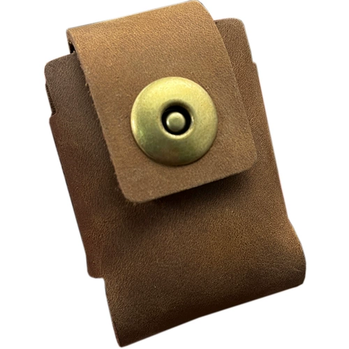 Зажигалка, кожаный чехол, мужской ретро ремень в стиле древности, воловья кожа