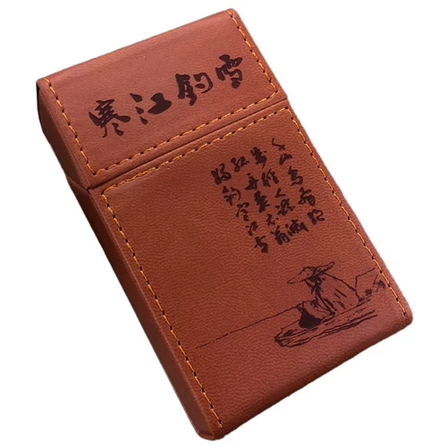 Y07 толстый дым Magnetic Cigarette Box 20 портативная кожаная крышка Pu Вся коробка установленных сигарет персонализированное письмо