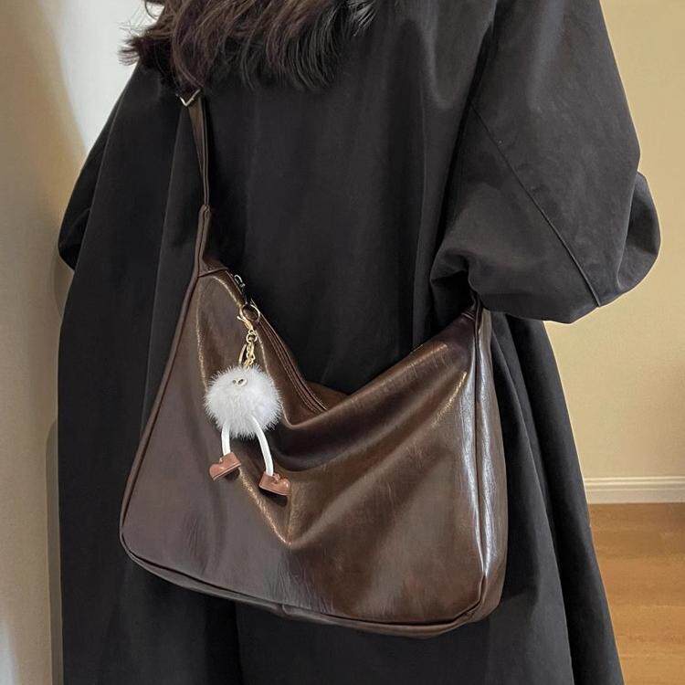 Charics&Kittn Women's Genuine Leather Tote Crossbody Shoulder Bag, New All-Season Versatile Style - Thumbnail 2