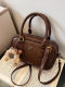 Charlit Keitn High-End Bag for Women 2026 New Niche Genuine Leather Hand-Held Cross-Body Bowling Bag