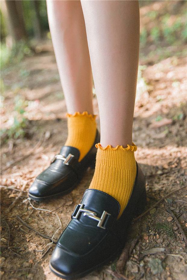Hàn Quốc Cục Bông Tai Tai Cotton Hàn Quốc Sinh Viên Ren Cotton Vớ Nhật Bản Ngọt Dễ Thương Vớ Phụ Nữ - Vớ bông vớ chân