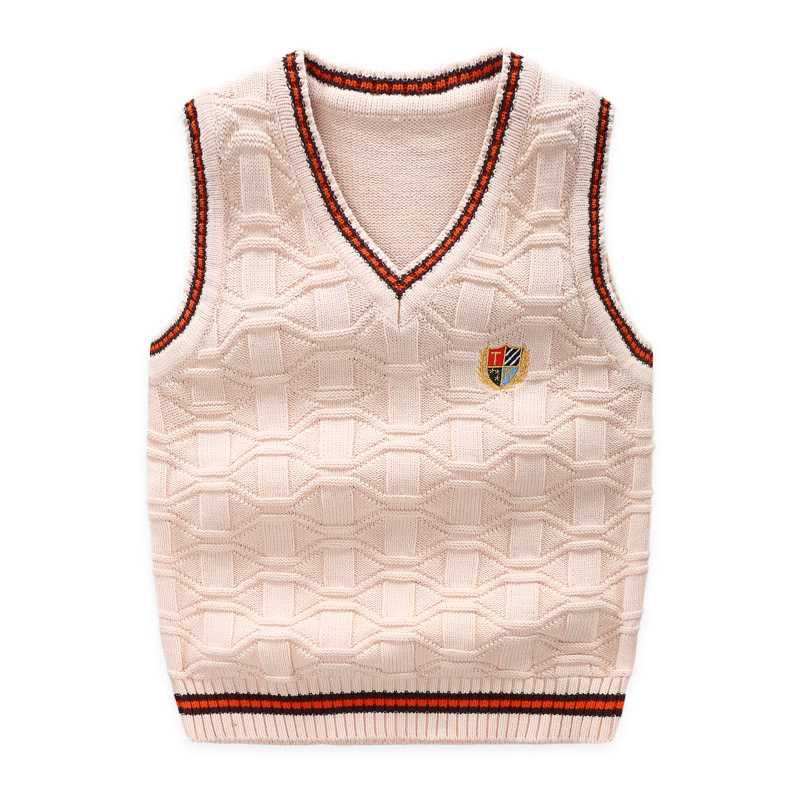 Children's clothing, big boys, girls, woolen vests, vests, knitted vests, children's sweater vests, autumn and winter new trends