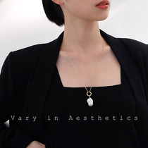 VIA the European and American ins style personality niche natural Baroque special Pearl retro palace temperament necklace female