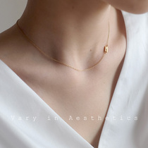 VIA customized number letter necklace Net Red simple temperament does not fade small mini personality birthday gift choker