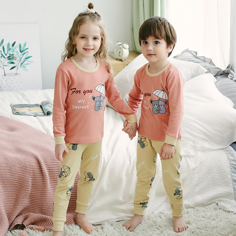 Childrens đồ lót bộ cotton 4 chàng trai mùa thu quần 5 mỏng quần bé pajama 6 cô gái dây quần 7.