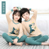 Childrens đồ lót bộ cotton 4 chàng trai mùa thu quần 5 mỏng quần bé pajama 6 cô gái dây quần 7. 