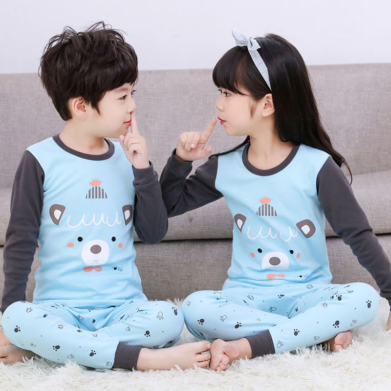 Childrens đồ lót bộ cotton 4 chàng trai mùa thu quần 5 mỏng quần bé pajama 6 cô gái dây quần 7.