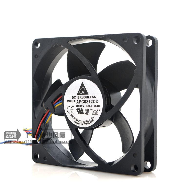 AFC0812DD Brand new Delta 8020 12V 0 75A 8cm Large Air Volume Fan PWM Fan