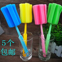 Cloth Cup brush super strong to stain long handle cleaning brush restaurant wash cup sponge Cup brush hotel supplies