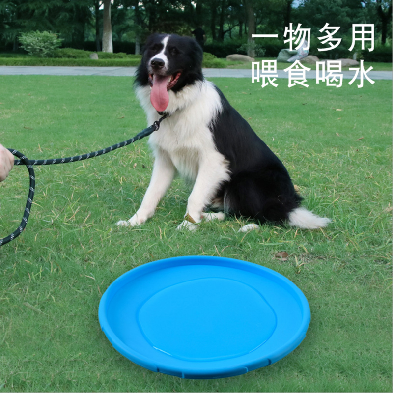 Dog Frisbee Dog Special Frisbee Border Collie Supplies Golden Retriever Large Dog Pet Bite-resistant Frisbee Training Dog Floating Toys