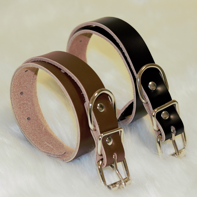 PU Leather Dog Collar Medium and Large Dog Labrador Collar Collar Golden Retriever Husky Horse PU Leather Dog Collar