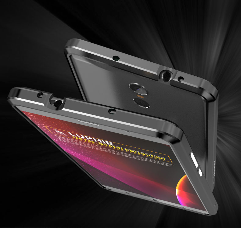 Luphie Blade Sword Slim Light Aluminum Bumper Metal Shell Case for Xiaomi Redmi Note 3