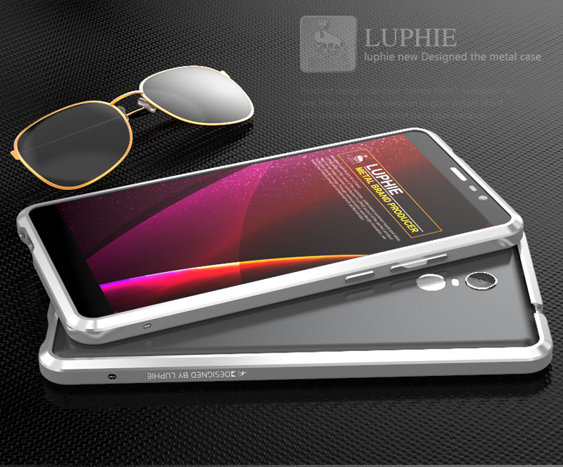 Luphie Blade Sword Slim Light Aluminum Bumper Metal Shell Case for Xiaomi Redmi Note 3