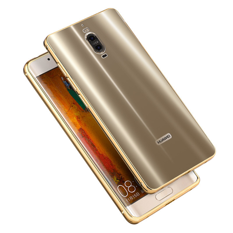 iy Ultra Slim Lightweight Aluminum Metal Bumper Dazzle Color Acrylic Back Cover Case for Huawei Mate 9 Pro / Huawei Mate 9 Porsche Design