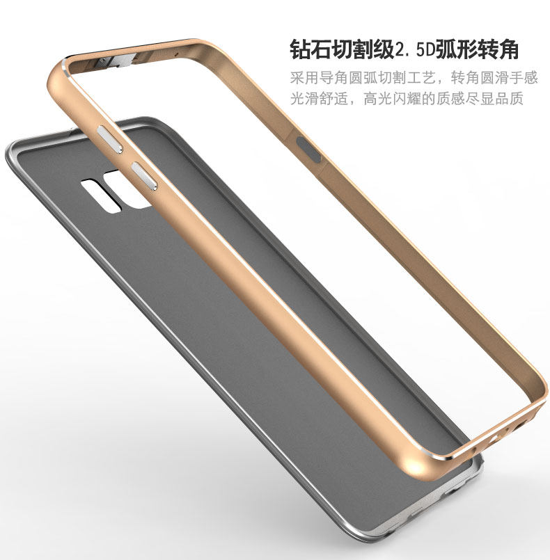Luphie Aircraft Aluminum Metal Frame 9H Tempered Glass Back Cover Case for Samsung Galaxy Note 5 N9200