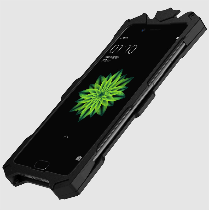 SIMON THOR Aviation Aluminum Alloy Shockproof Armor Metal Case Cover for OPPO A77 / OPPO F3